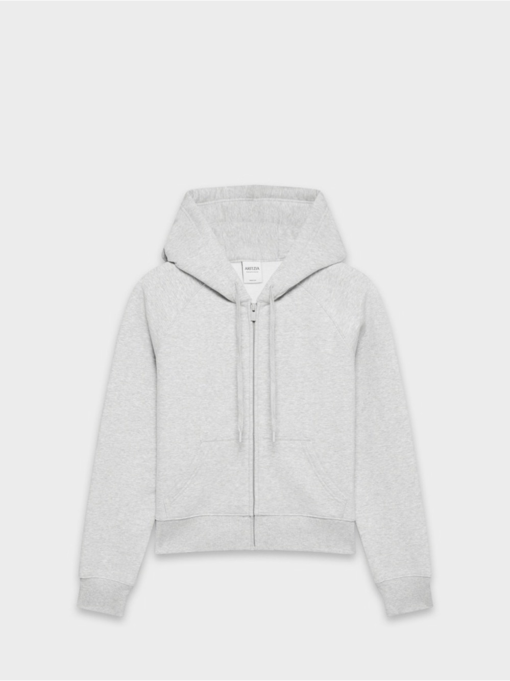 Heather Grey Aritzia Snug fit Sweatfleece zip up